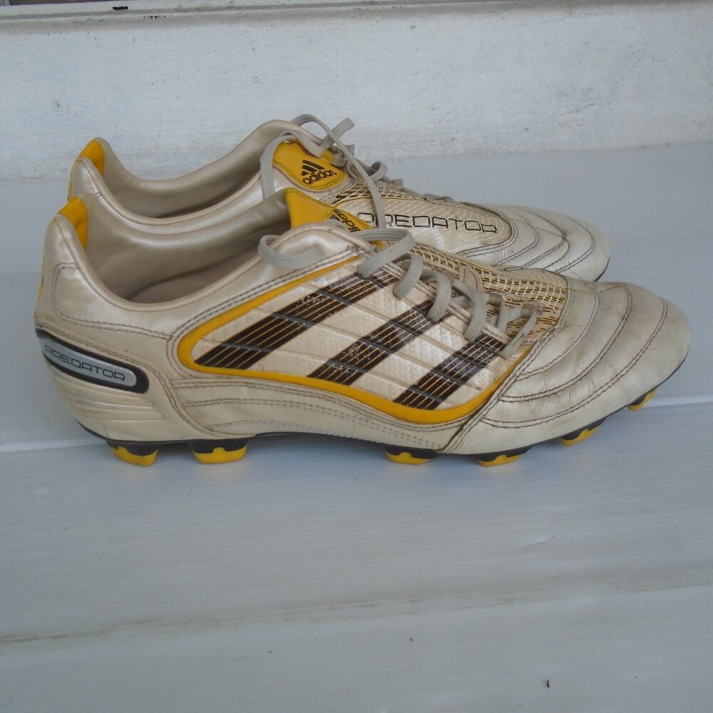 Adidas Predator TRX FG Absolado Soccer Cleats Mens Size 12 White Gold